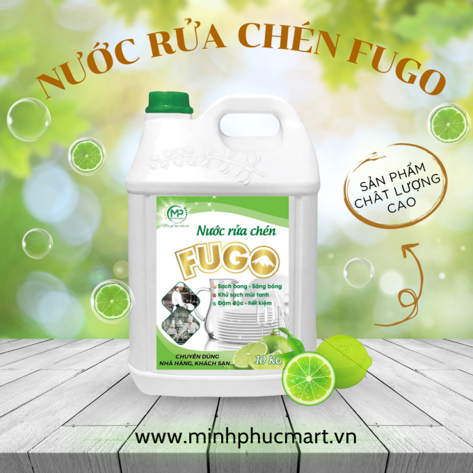 Rửa chén Fugo 10kg
