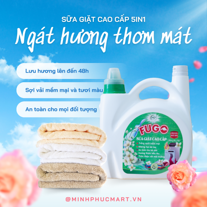 Nước Giặt Cao Cấp 5in1 Xanh