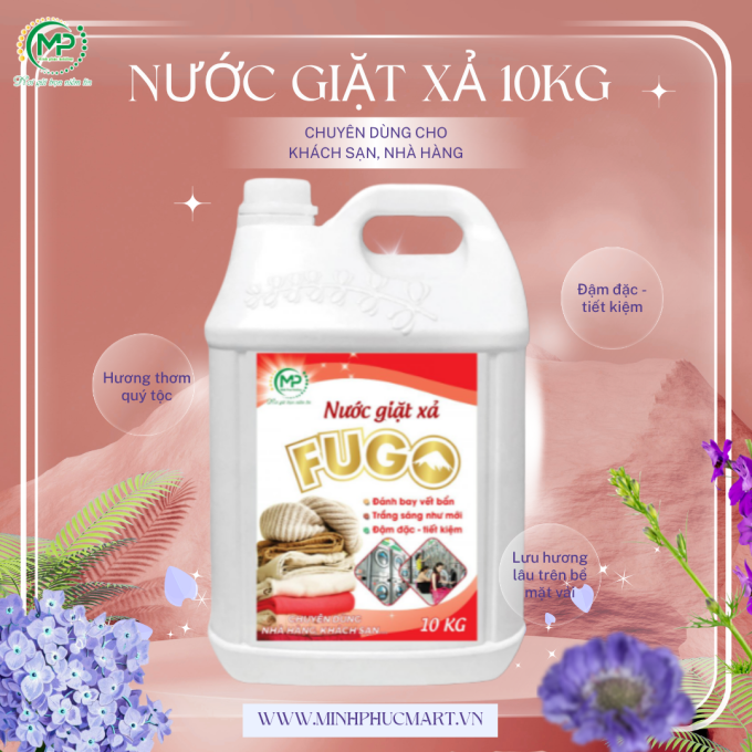 Nước Giặt Nữ Hoàng Fugo 10kg Hương Quý Tộc