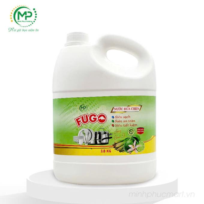 Rửa chén Fugo Hương Chanh Sả 3.8kg