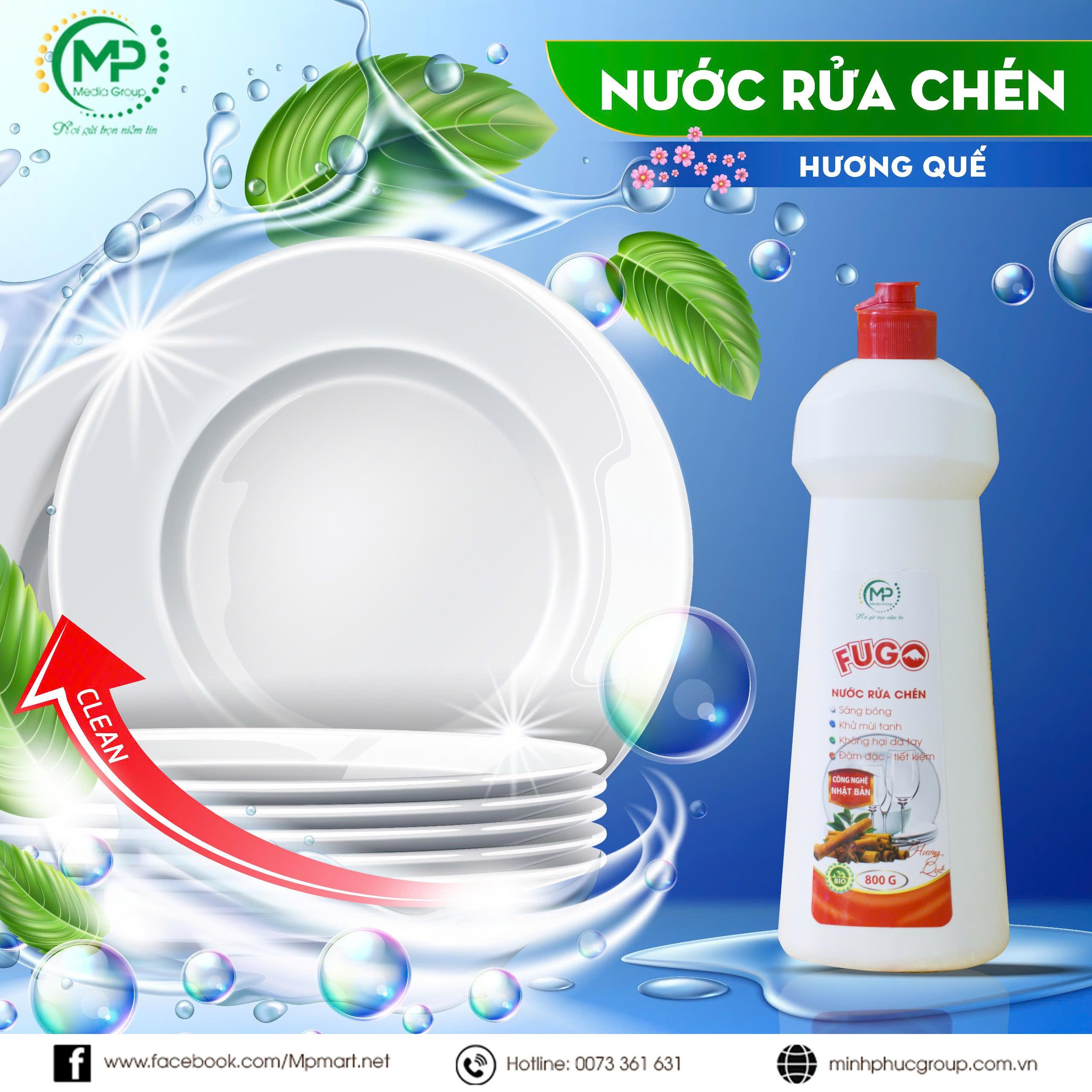 Rửa chén Fugo Hương Quế 800G 1