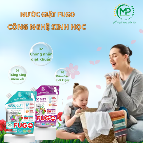 Túi Nước Giặt Fugo 3.8kg - Tím