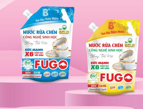 Túi Rửa Chén Fugo Hương Thảo Mộc 3.8kg - Xanh