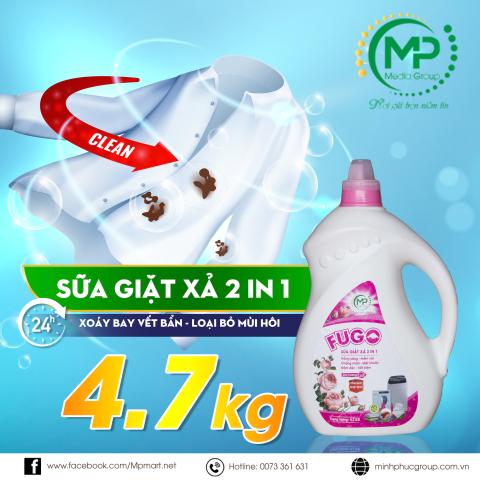 Sữa Giặt Fugo Trắng 2in1 - 4.7kg