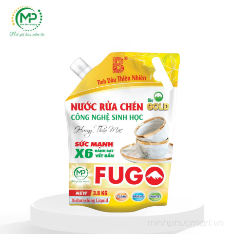 Túi rửa chén Fugo hương thảo mộc 3.8kg - vàng