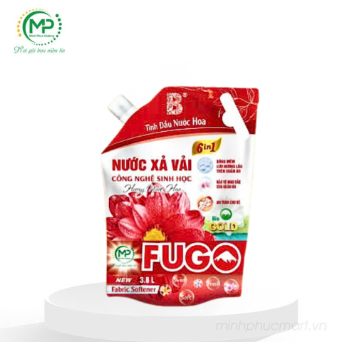 Túi Xả Vải Fugo Hương Nước Hoa 3,8kg - Đỏ